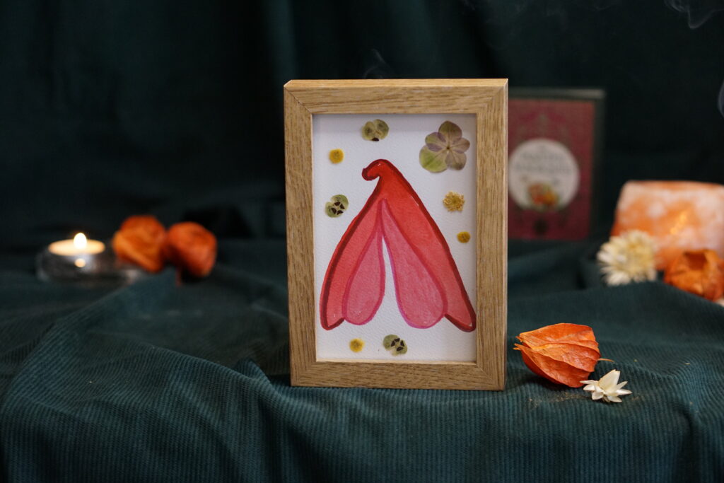 Clito fleuri aquarelle