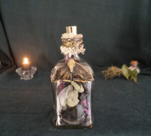 Bougeoir fleuri Papillon de nuit