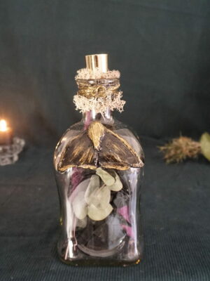 Bougeoir fleuri Papillon de nuit