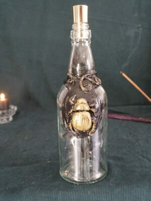 Bougeoir fleuri scarabée